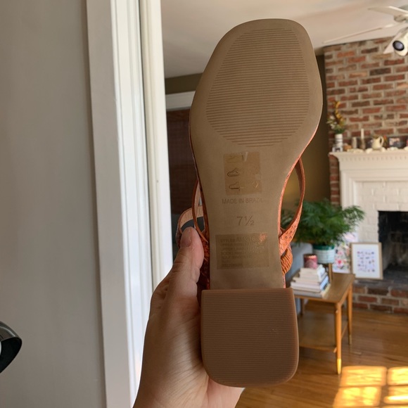 Madewell The Amber Sandal in Snake Embossed Leather, NEW WITH TAGS - Picture 8 of 10